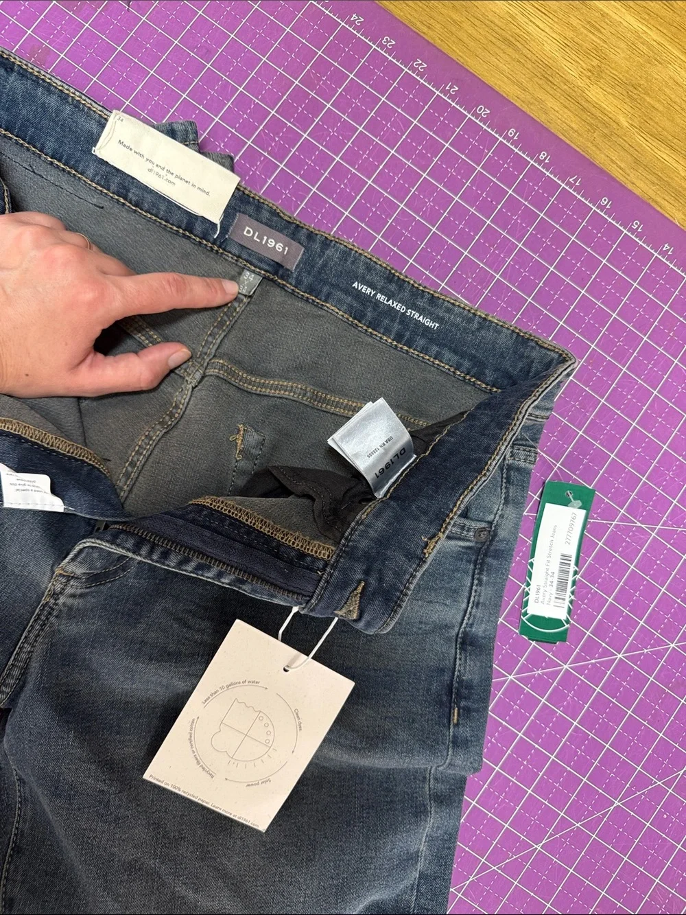 Men's Blue Denim Jeans - Classic Straight Fit stitch fix